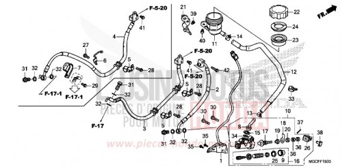MAÎTRE-CYLINDRE DE FREIN ARRIÈRE CB1100NAK de 2019